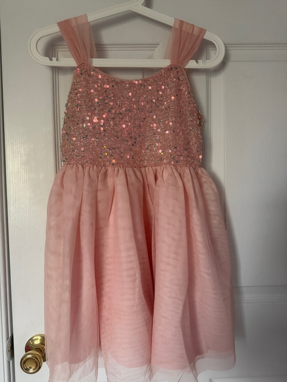 The Children's Place Pink Sequin Tulle Dress Girls Size 12